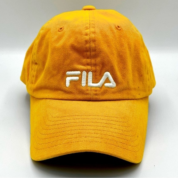 Fila Yellow Ball‎ Cap, Adjustable Buckle Closure - Picture 2 of 12